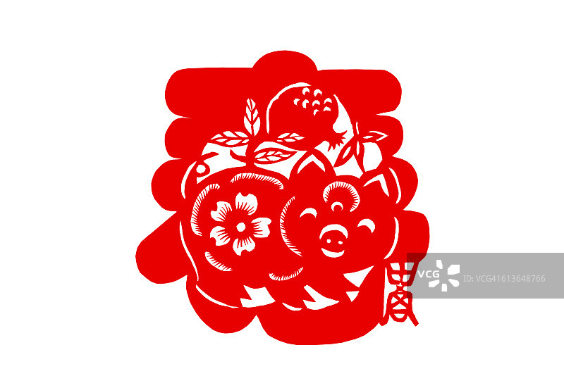 十二生肖（中国民俗文化）猪图片素材