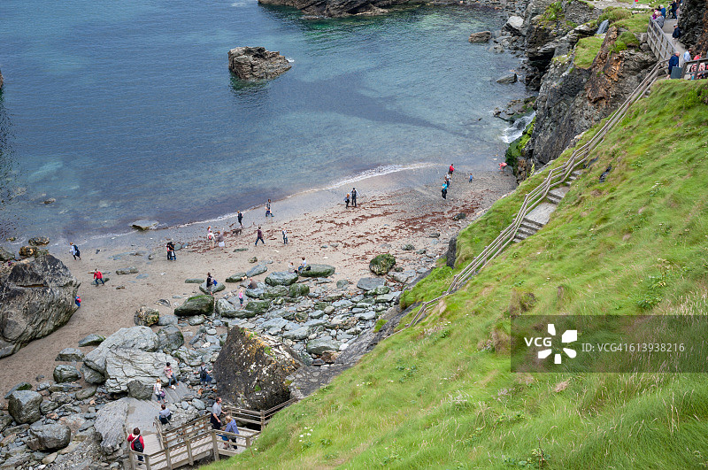 康沃尔廷塔杰尔湾图片素材