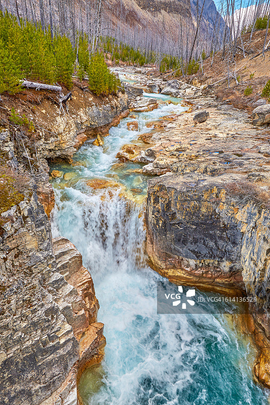 加拿大库特尼国家公园大理石峡谷图片素材