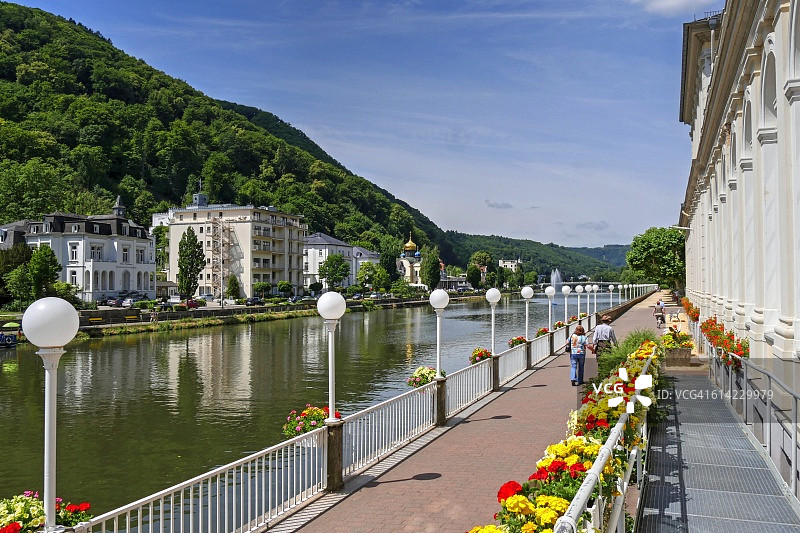 巴特埃姆斯，库尔豪斯拉恩河图片素材