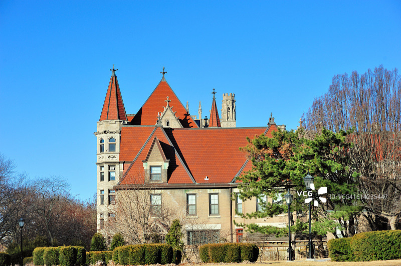 风景如画的校园图片素材