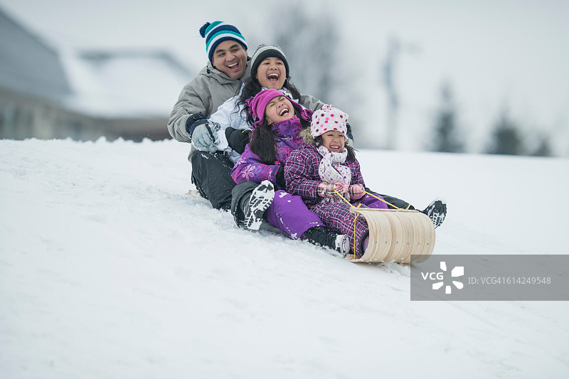 滑雪橇图片素材