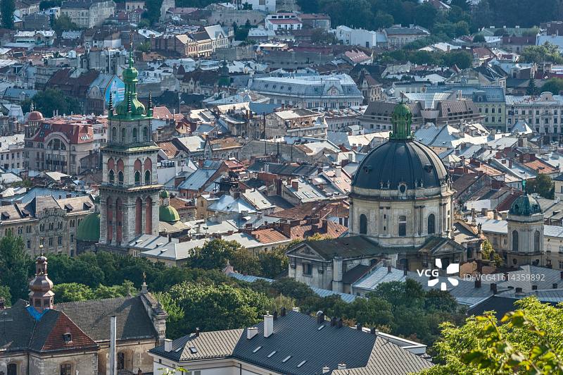 从高堡眺望，利沃夫，乌克兰图片素材