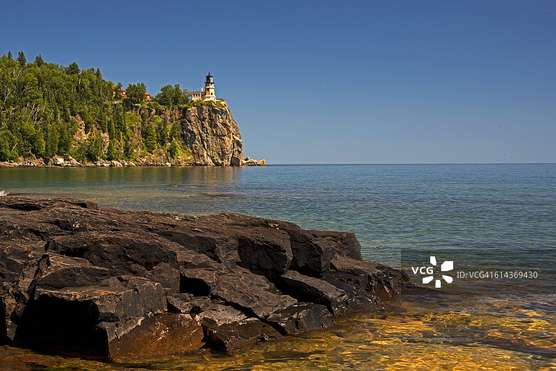 劈石灯塔图片素材