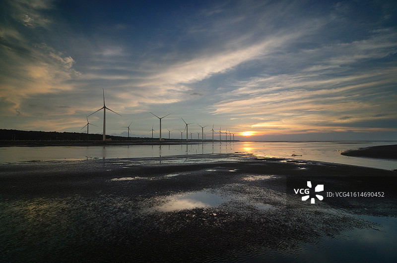 高美湿地图片素材