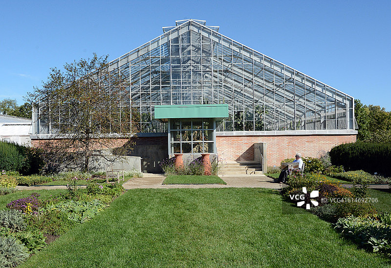 密歇根大学马特泰植物园和尼科尔斯植物园图片素材