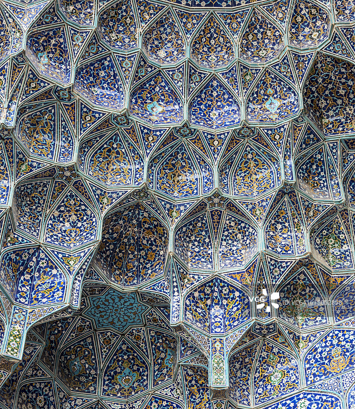 伊朗伊斯法罕谢赫·卢特福拉清真寺图片素材