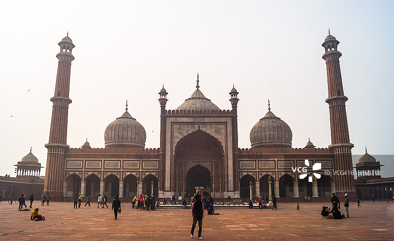 贾玛清真寺|德里|印度图片素材