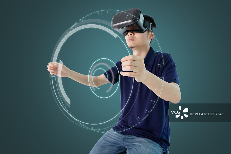 商人使用自动变速器的抽象概念图片素材