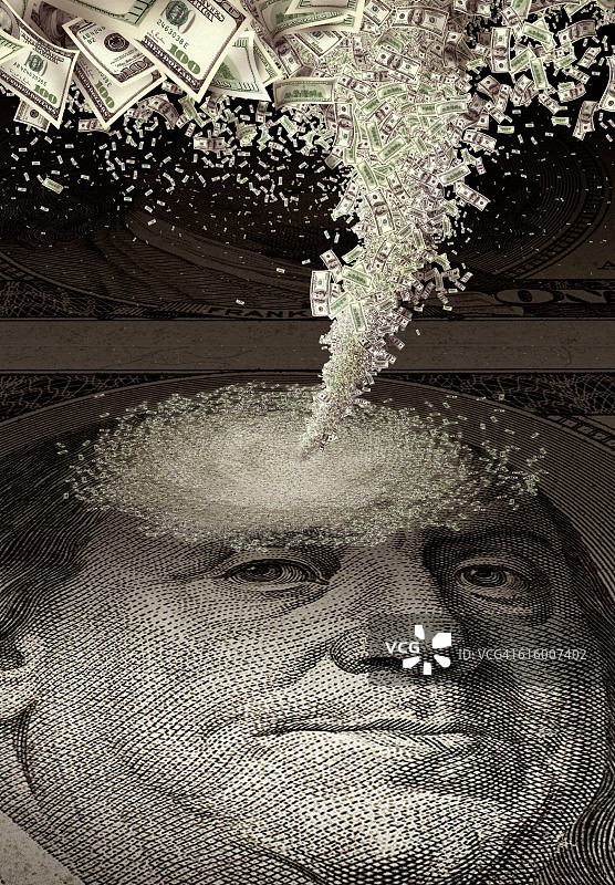 金钱风暴图片素材