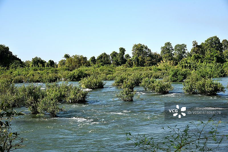 老挝湄公河风光图片素材