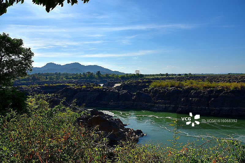 老挝李 ph瀑布图片素材