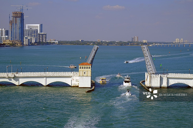 迈阿密佛罗里达威尼斯堤道桥图片素材