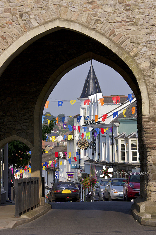 威尔士东南部地图图片素材