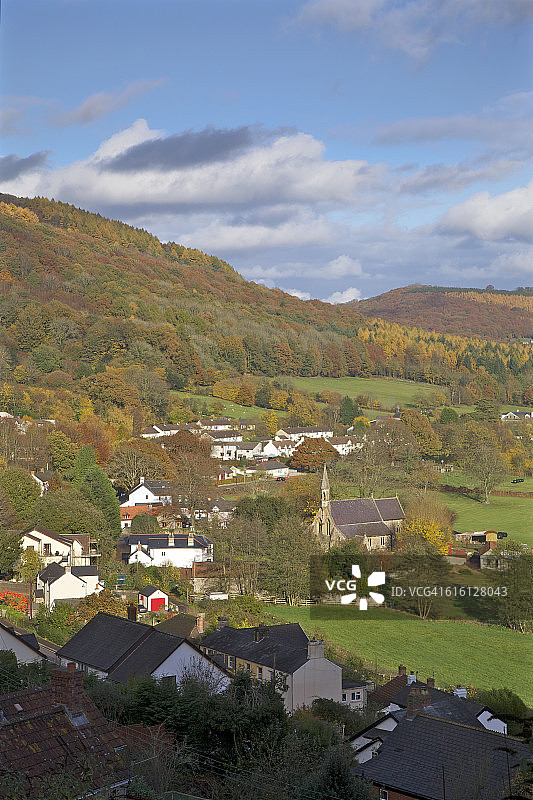 威尔士东南部地图图片素材