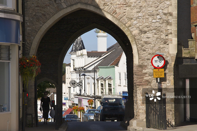 威尔士东南部地图图片素材