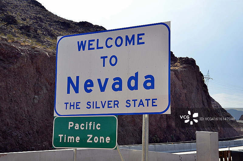 胡佛水坝标志 - 内华达州 - 美国图片素材