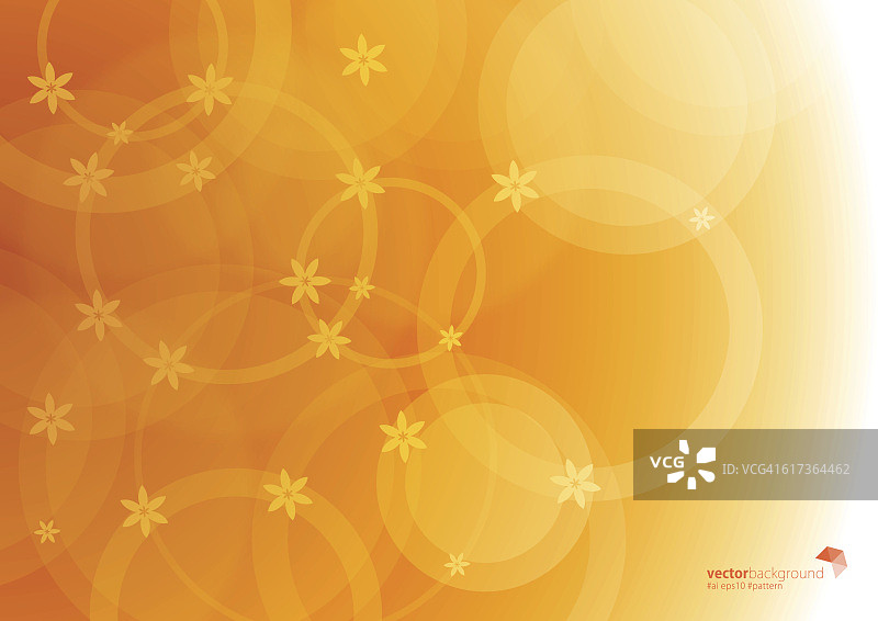 橙色圆形抽象背景图片素材