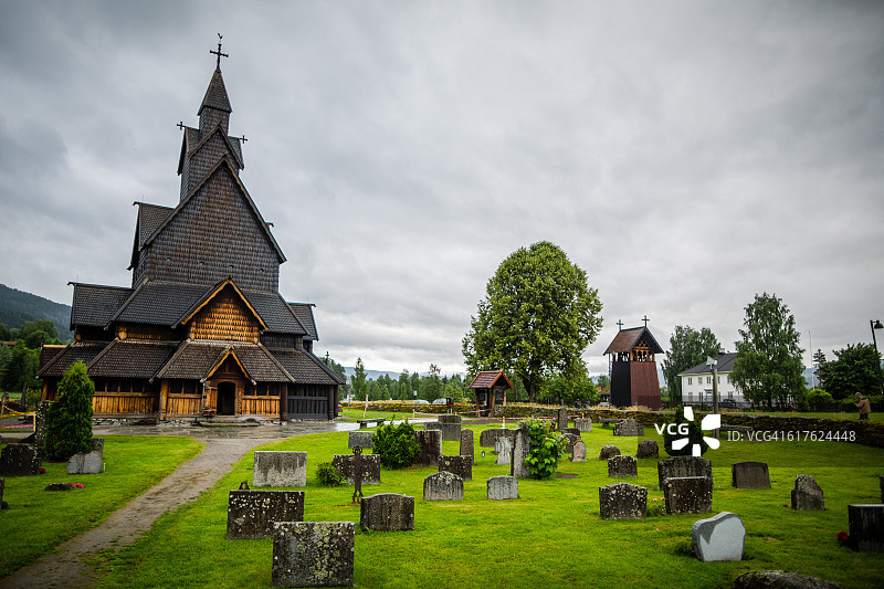 海达尔木板教堂图片素材