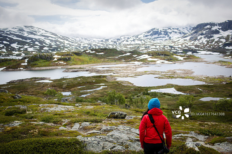 挪威吕菲尔克海亚内山脉图片素材