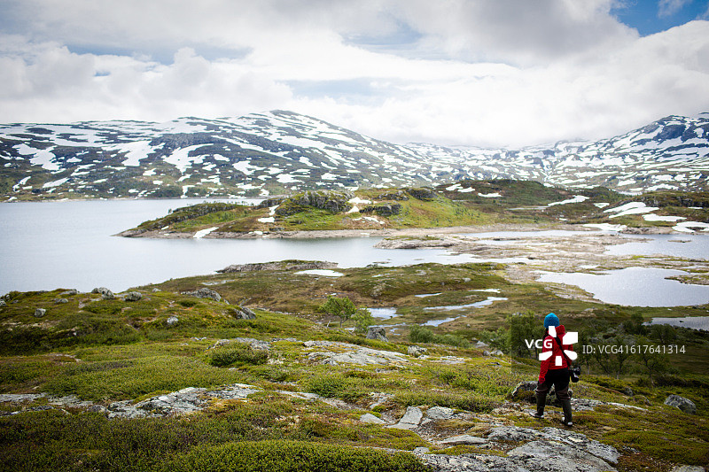挪威吕菲尔克海亚内山脉图片素材
