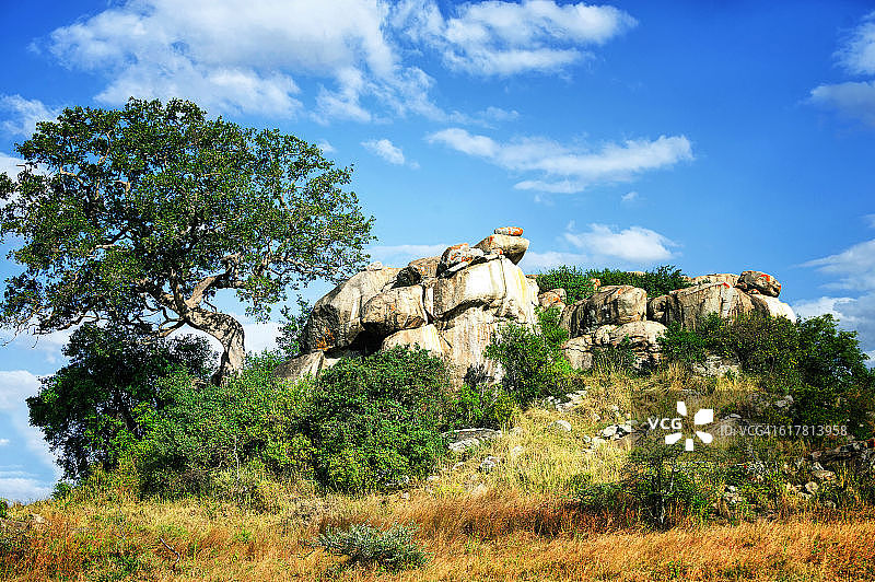 坦桑尼亚塞伦盖蒂岩石小丘图片素材