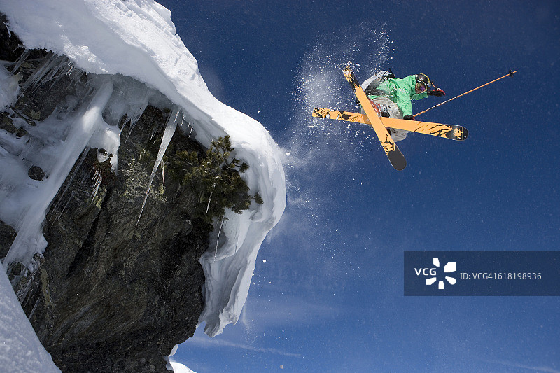 极限滑雪者图片素材