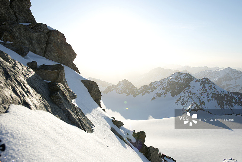 奥地利Wildspitze山脉景色图片素材