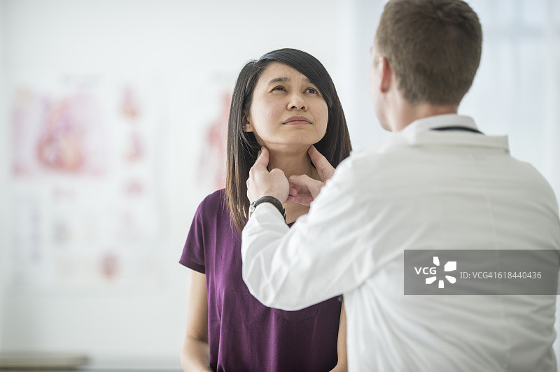 甲状腺癌检查图片素材