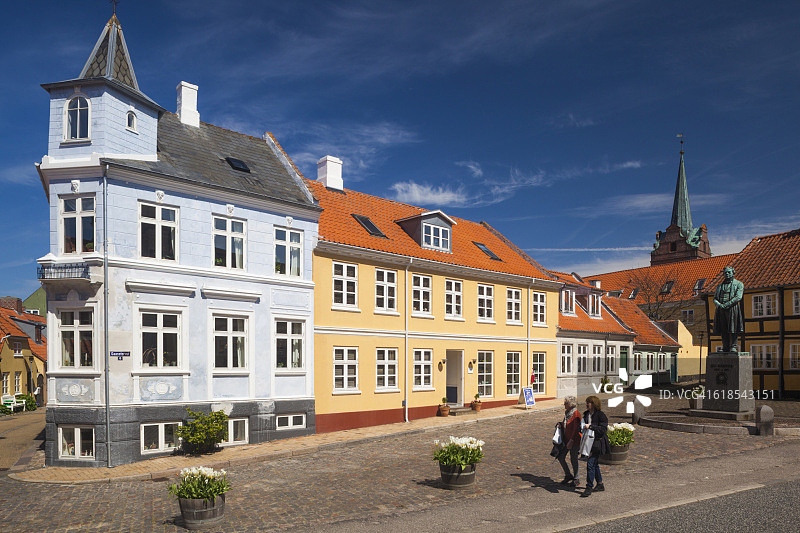丹麦朗厄兰岛的建筑外观图片素材