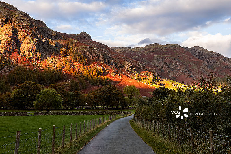 坎布里亚郡湖区格兰代尔地下峡谷图片素材