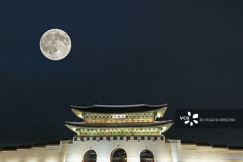 韩国首尔光化门图片素材