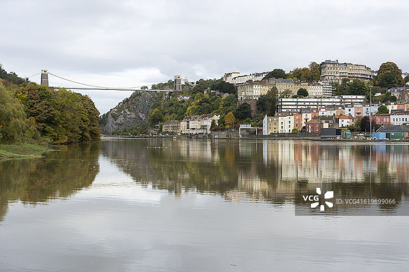 布里斯托尔埃文河的涨潮图片素材