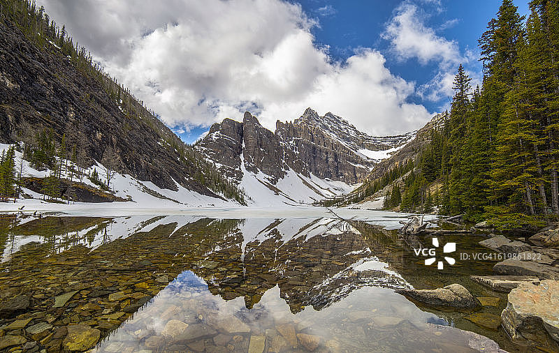 班夫国家公园的阿格尼丝湖图片素材