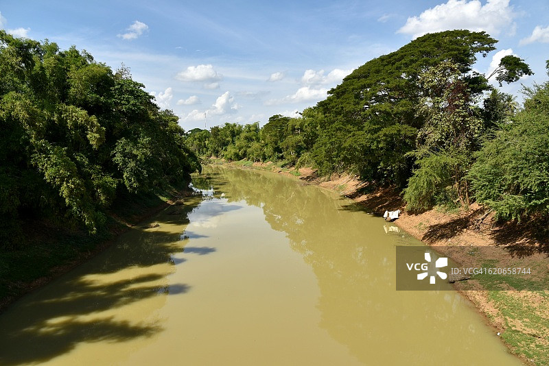 桑克尔河马德望柬埔寨图片素材