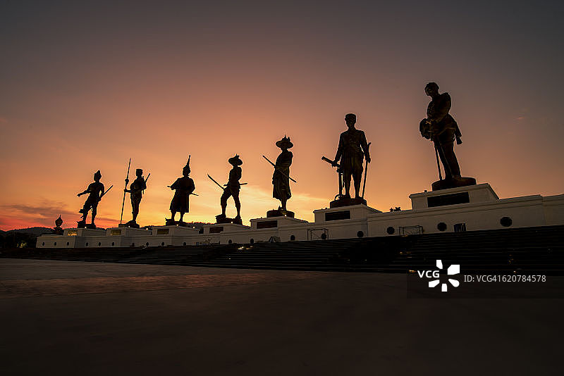 思绿逸府的拉查帕迪公园日落图片素材