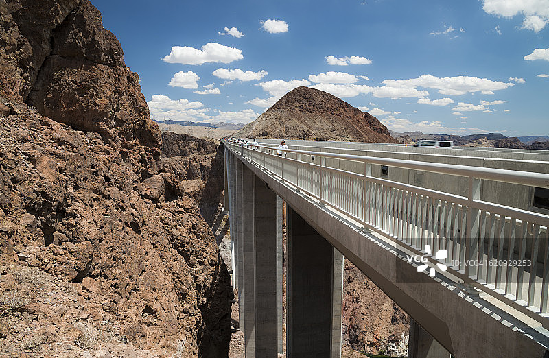 美国内华达州胡佛大坝附近的纪念大桥图片素材