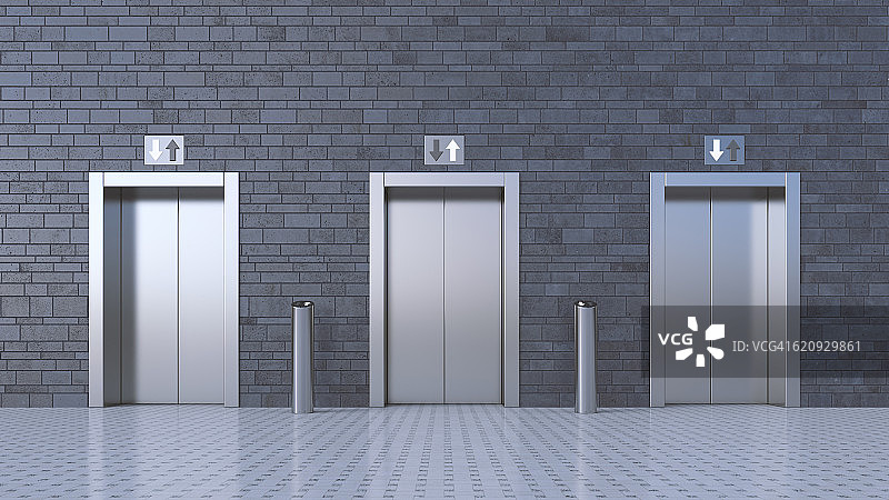 电梯，标志，向上或向下图片素材