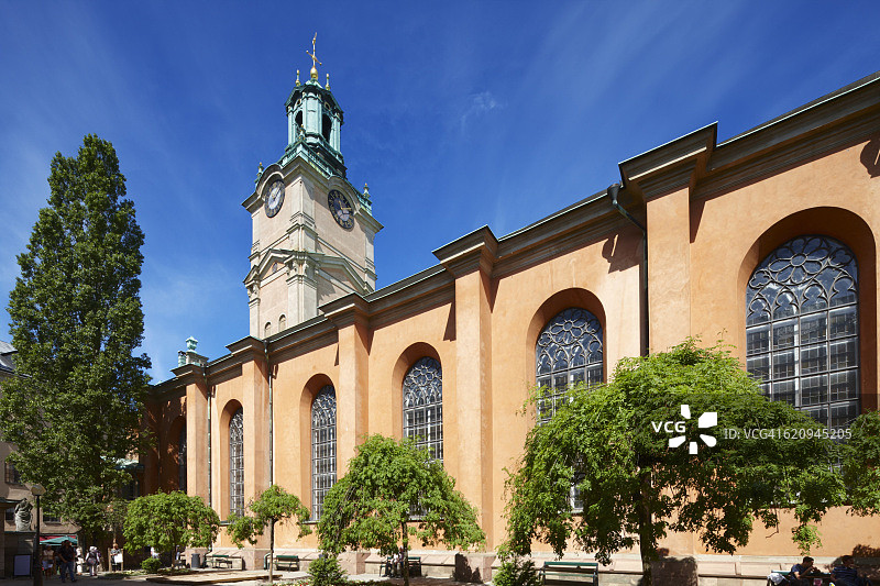 斯德哥尔摩老城斯托克教堂，瑞典图片素材