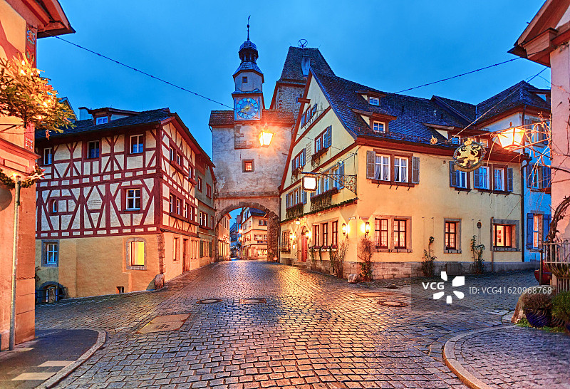 德国巴伐利亚州罗滕堡圣诞节图片素材