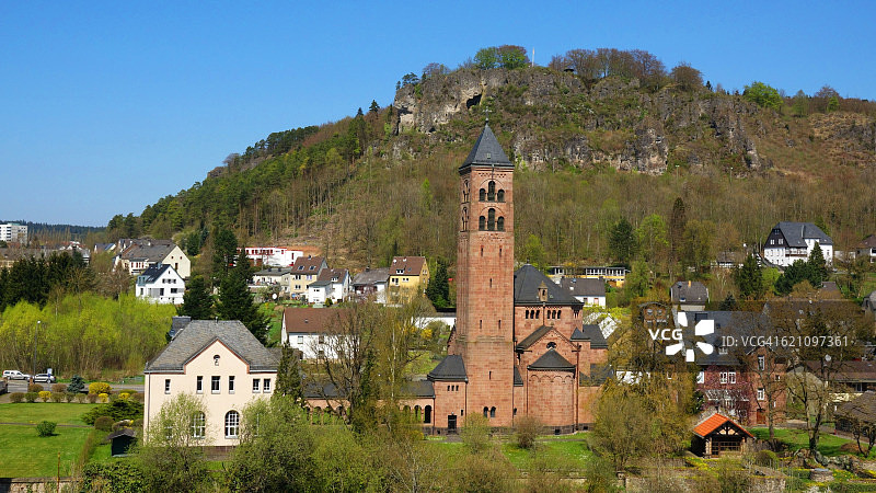 德国火山埃ifel地区的格罗尔施泰因图片素材