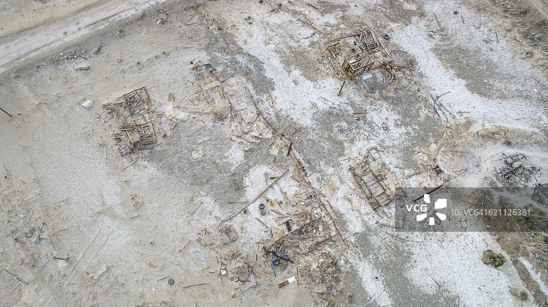 孟买，索尔顿海鸟瞰图图片素材