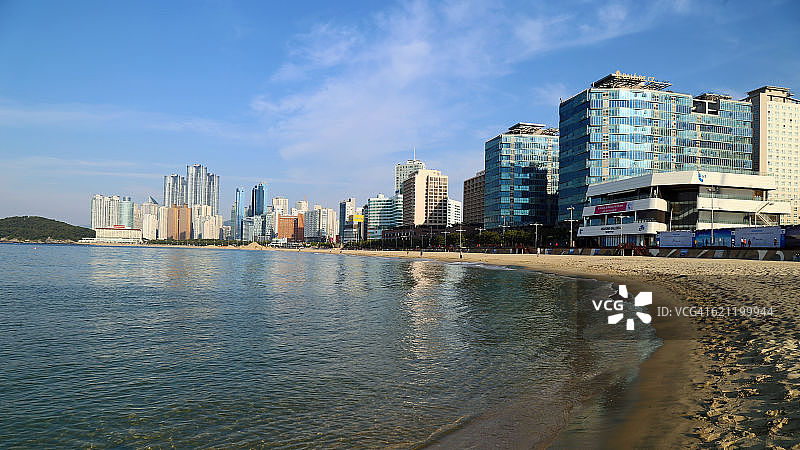 韩国釜山海云台海滩图片素材