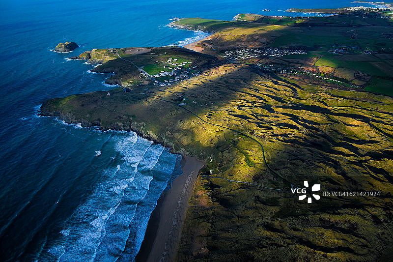 霍利韦尔湾鸟瞰图片素材