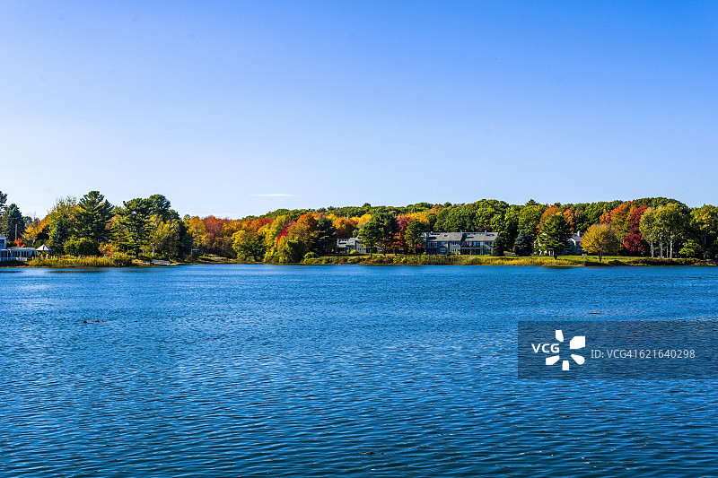 缅因州肯纳邦克港的肯纳邦克河图片素材