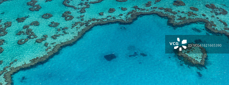 澳大利亚大堡礁心形礁图片素材