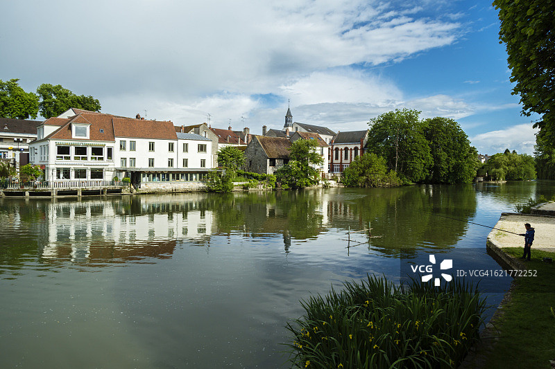 法国塞纳-马恩省卢万河畔内穆尔图片素材