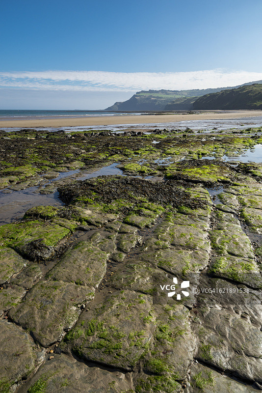 北约克郡罗宾汉湾岩石图片素材