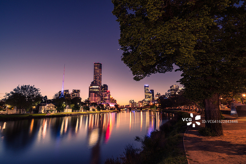 墨尔本日落图片素材