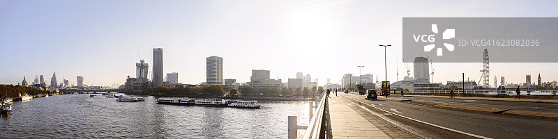 泰晤士河全景图片素材